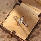 Polaris Aqua Star Ring – Fortune Boosting Crystal Jewelry