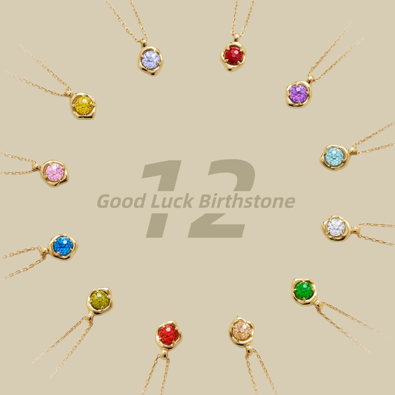 IT'S ME Series S925 Silver Birthstone Necklace, Women Dainty Clavicle Chain, Perfect Birthday Gift