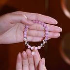 Perfume Bottle Rose Quartz/Kunzite Bracelet – Attract Love, Relieve Anxiety