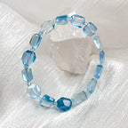 Bracelet en aigue-marine naturelle « Voix de l'Océan »