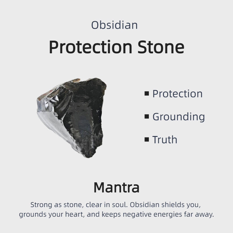 Shadow Guard Natural Obsidian Bracelet