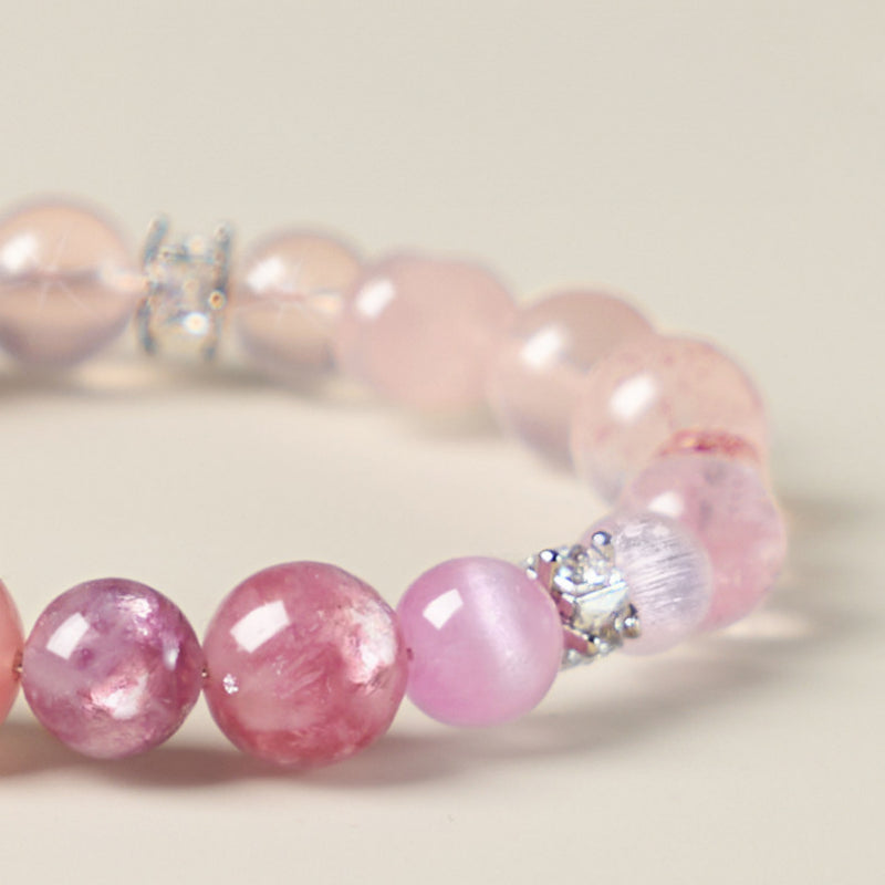 Bracelet en cristal naturel murmure de pétales