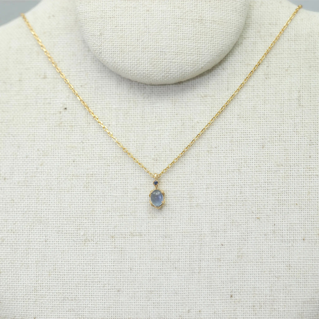 Oval Natural Aquamarine 3‑Piece Set - Courage & Peace