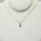 Oval Natural Aquamarine 3‑Piece Set - Courage & Peace
