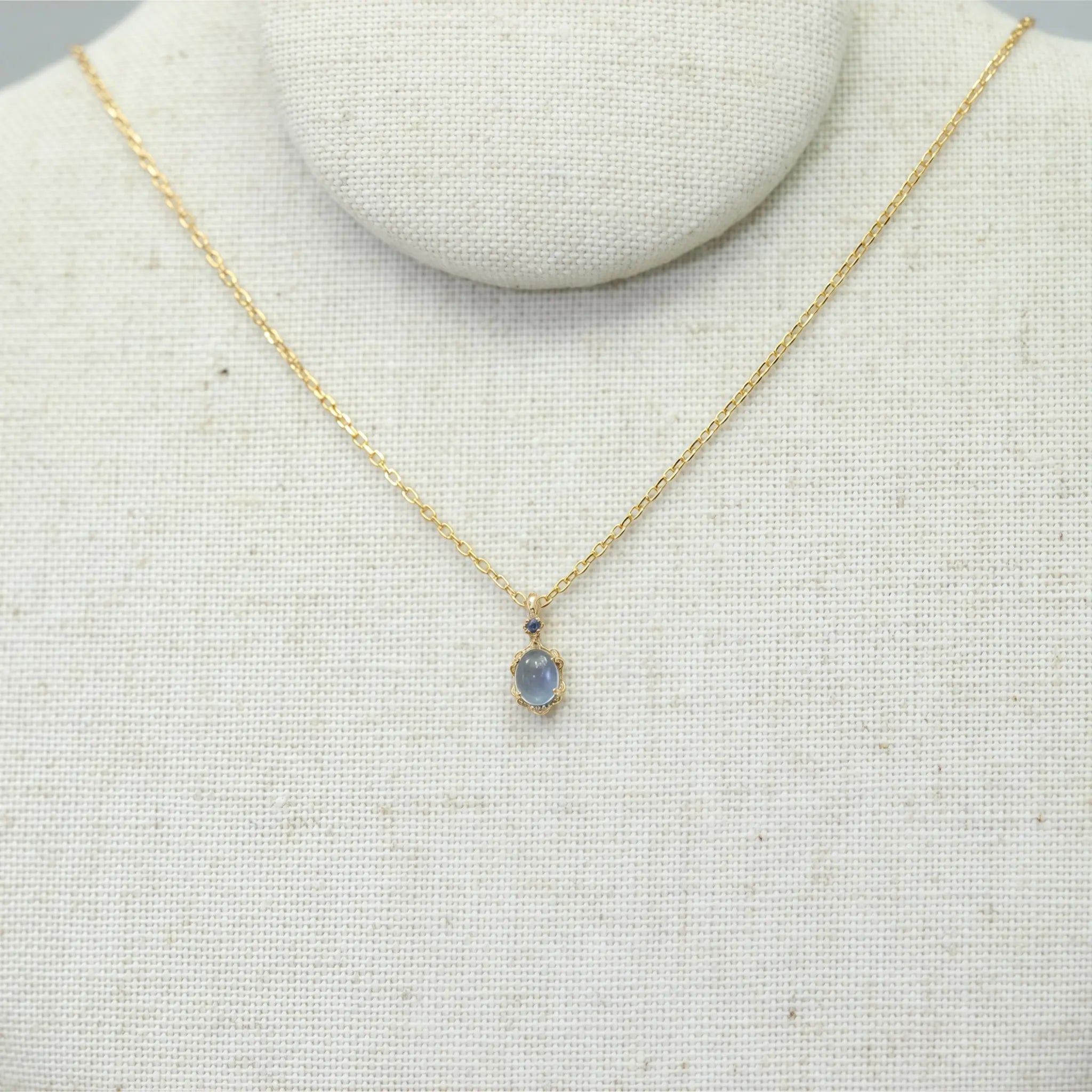 Oval Natural Aquamarine 3‑Piece Set - Courage & Peace