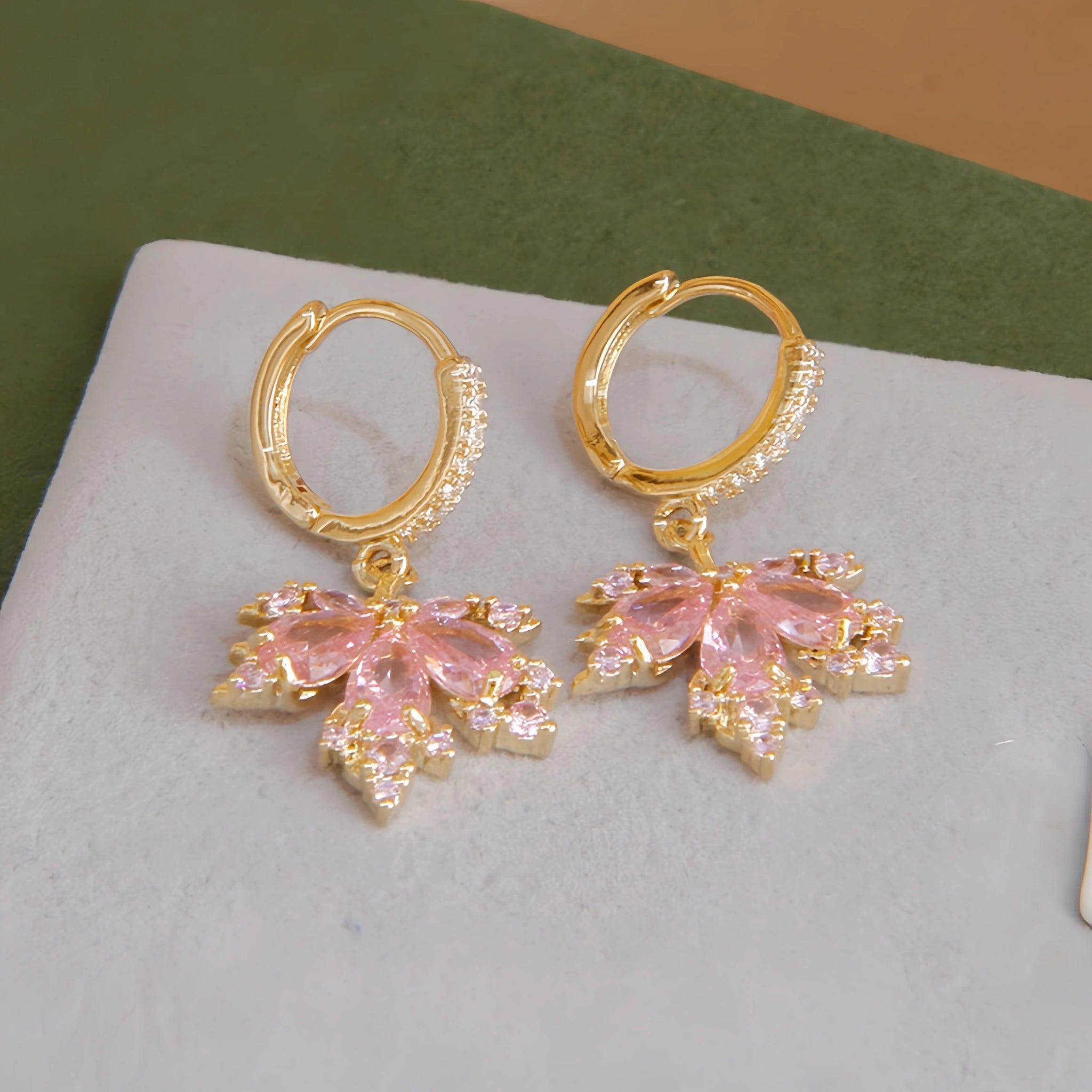Rose Quartz Necklace Earrings Ring Jewelry Set - Embrace Self‑Love Energy