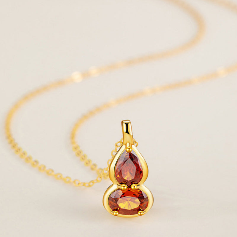 Birthstone Necklace for 12 Months, Lucky Fortune Pendant Birthday Gift for Her