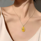 Collier en cristal naturel Ambre Chuchotement