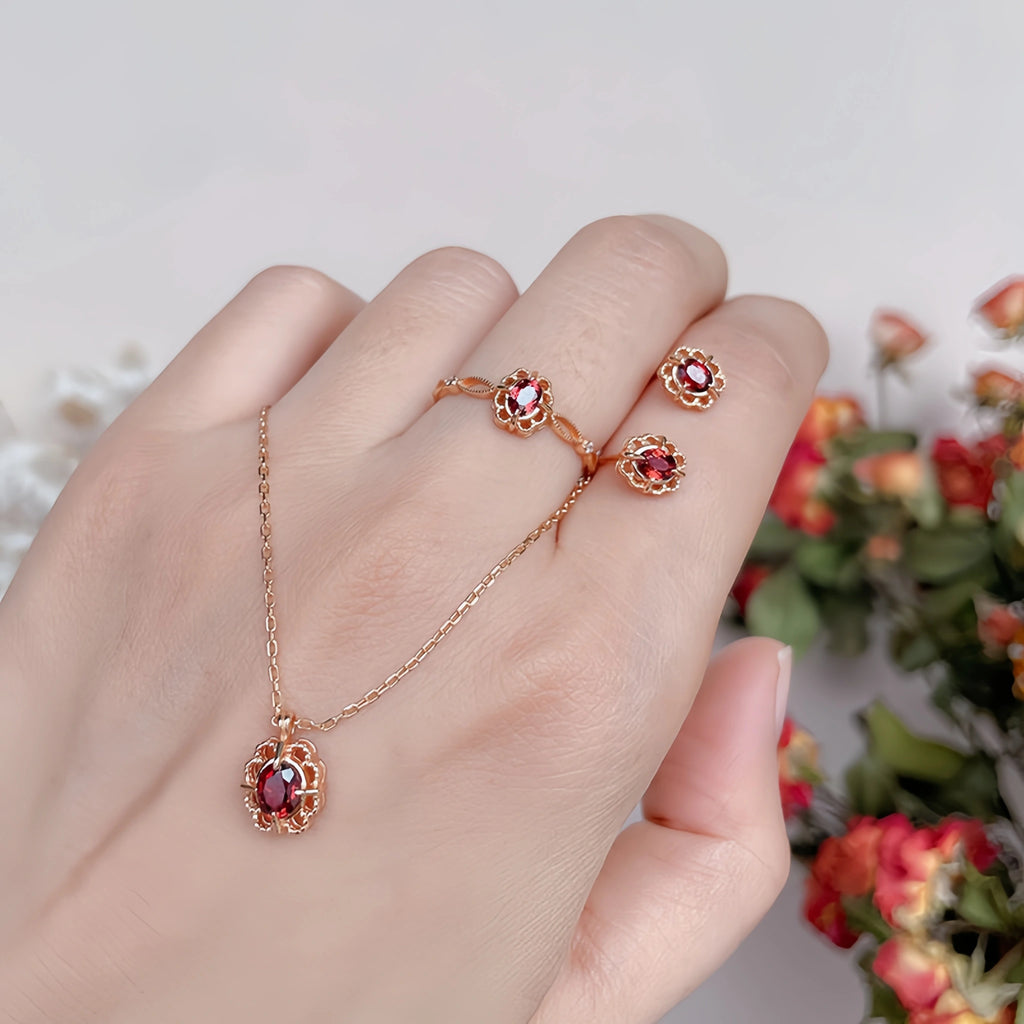 Collier Sakura en jade Hetian