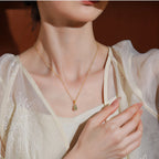 Natural Nephrite Gourd Necklace - Stone of Blessing & Prosperity