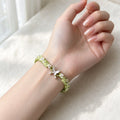 S925 Sterling Silver Four Leaf Clover & Butterfly Handmade Braided Bracelet - Luck & Transformation Energy