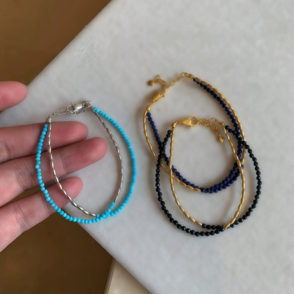 Vintage Double‑Layer Rice Bead Bracelet - Mindfulness&Empowerment