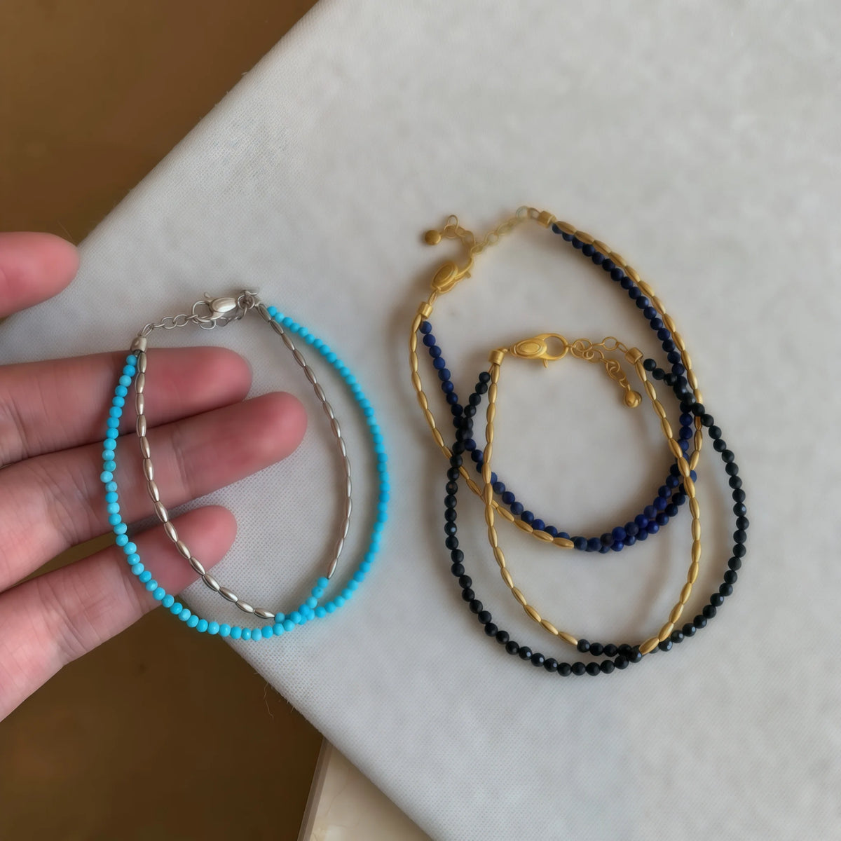 Vintage Double‑Layer Rice Bead Bracelet - Mindfulness&Empowerment