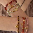 Original Niche-style Beaded Stretch Bracelet - Abundance, Peace and Self-acceptance