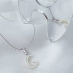 Magical Starry Moon Rabbit Necklace — Cute Bunny on Moon Star Pendant