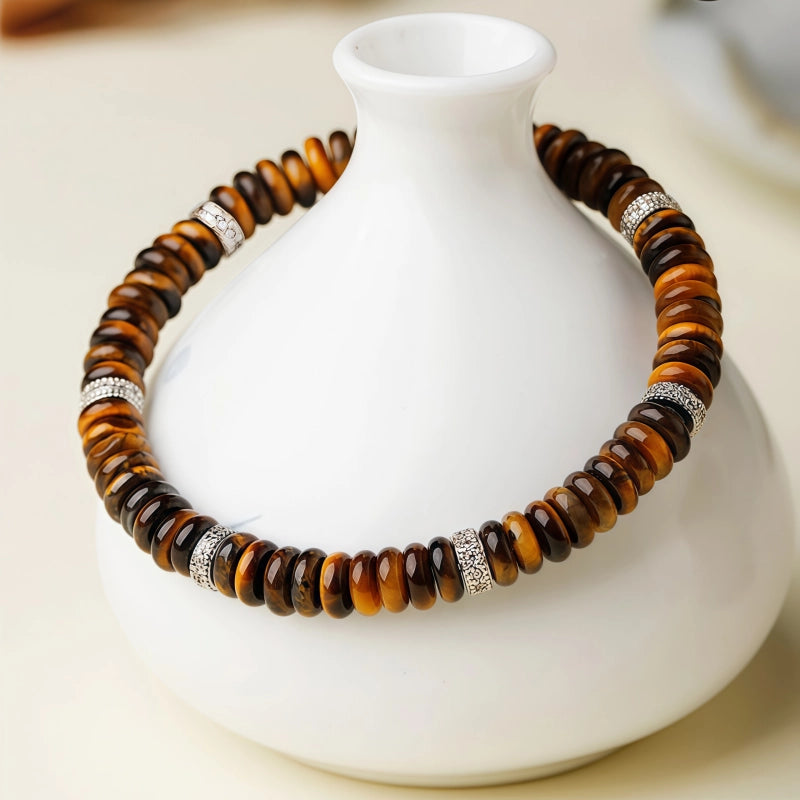 Natural Tiger Eye Stone Bracelet, Lucky Couple Style