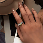 Bague en améthyste naturelle irrégulière – Calme l'esprit, approfondit l'intuition, attire la paix