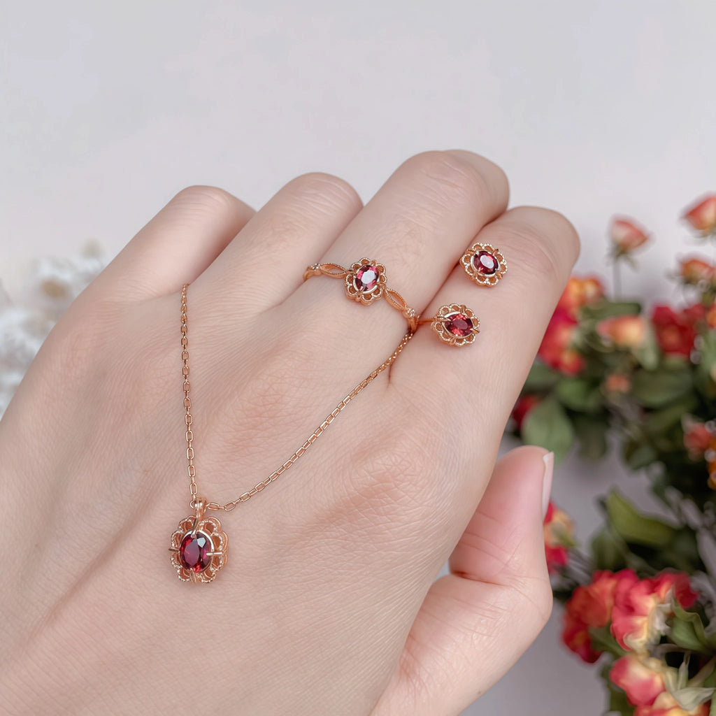 Collier Sakura en jade Hetian