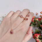 Collier Sakura en jade Hetian