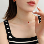 Collier Sakura en jade Hetian