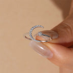 Bague ouverte Étoile et Lune – Portez votre fortune sous le ciel