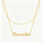 Collier personnalisé en argent pur S925 avec pendentif lettre - Collier prénom anglais