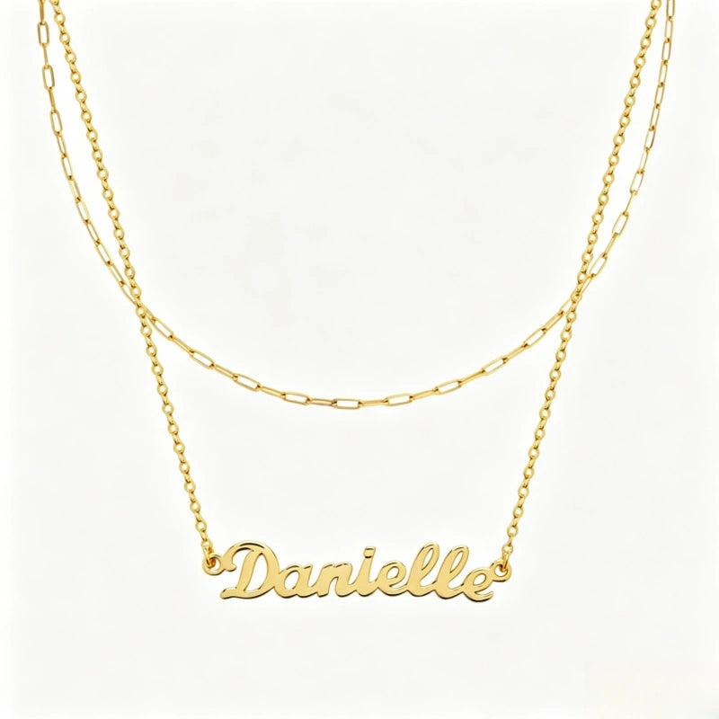 Customized Letter Necklace S925 Pure Silver Necklace English Name Necklace