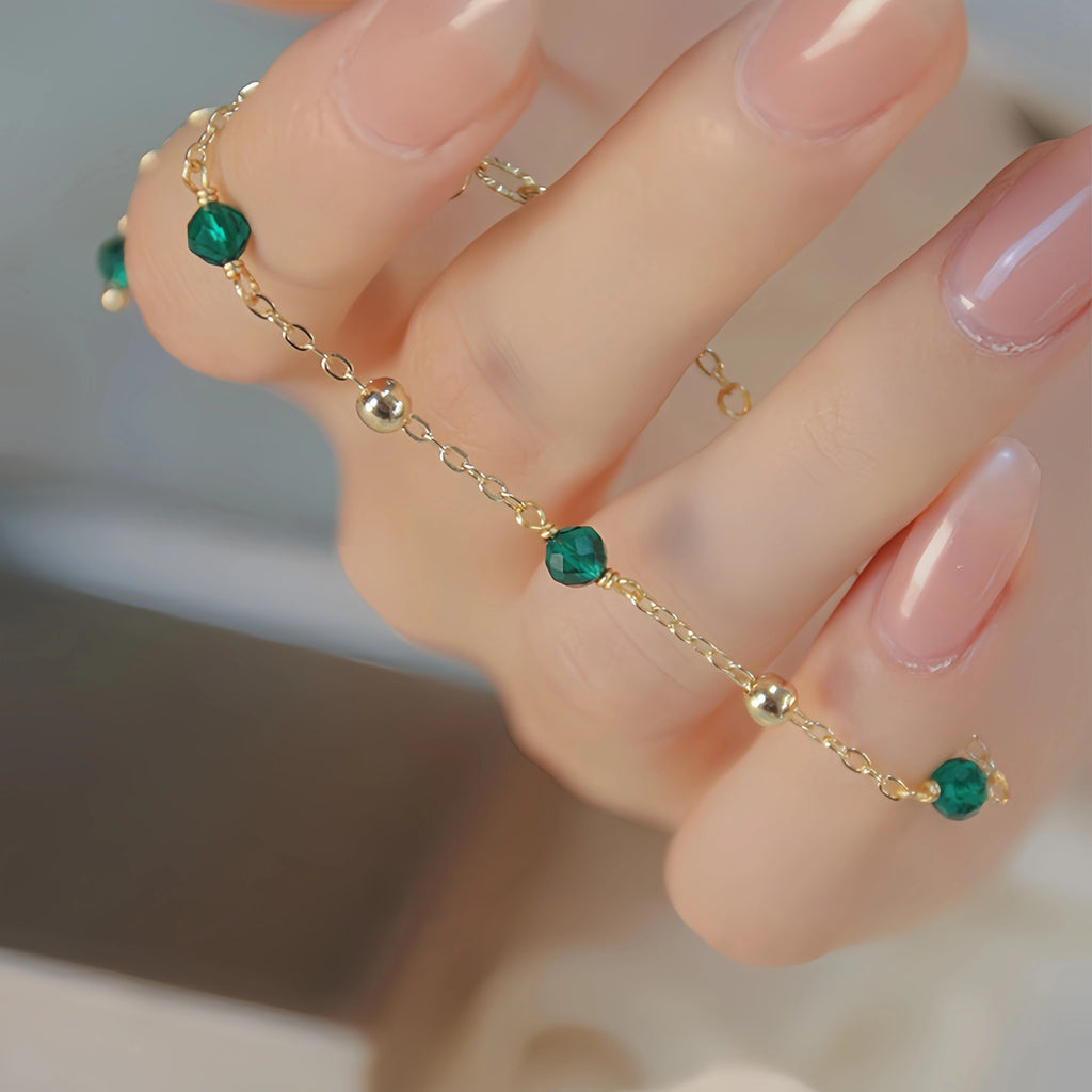 Collier en cristal naturel couronne vintage
