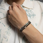 Multicolor Natural Gemstone Beaded Bracelet - Sharpen Insight Inspire Bravery