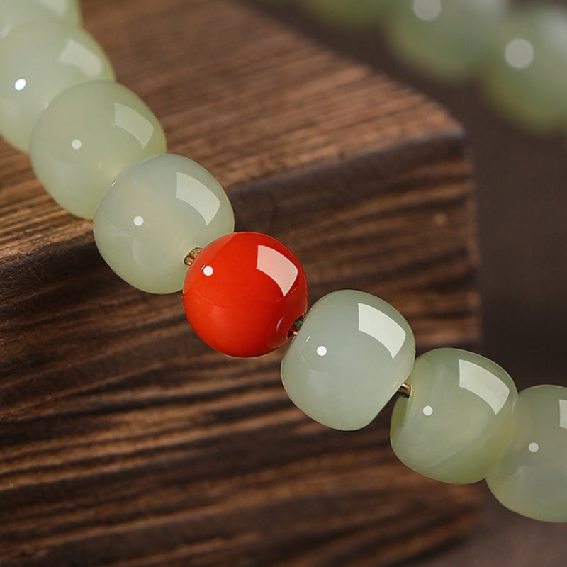 Bracelet Noble Cheval en Jade de Hetian