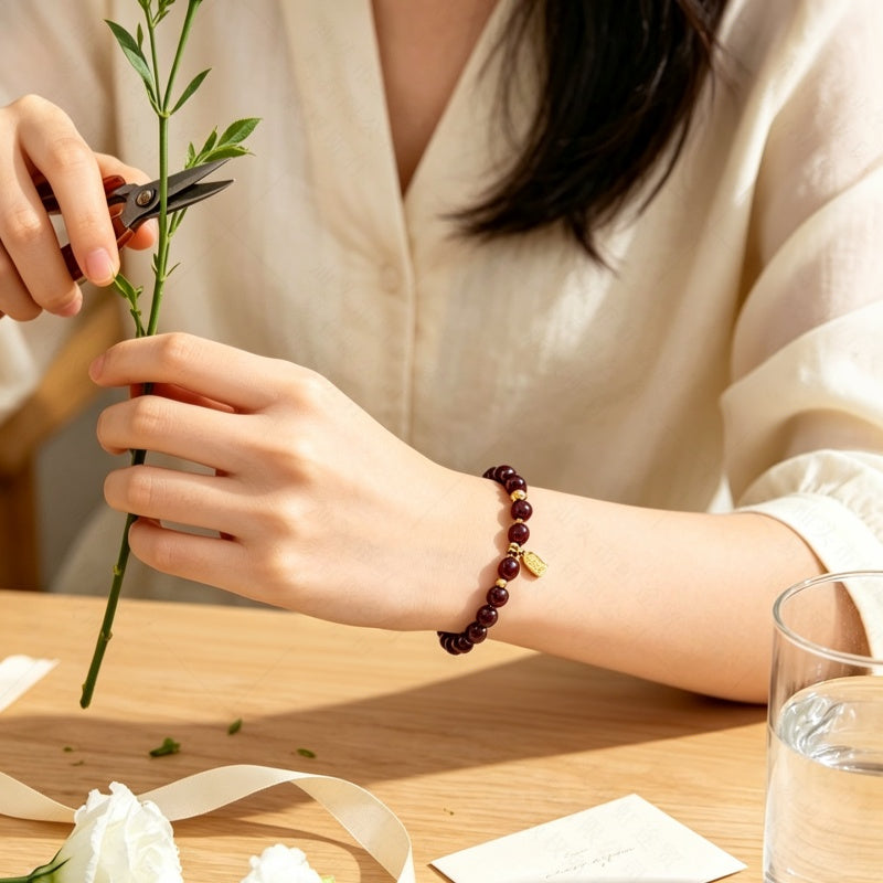 Natural Garnet Beaded Bracelet - Restore Your Inner Passion