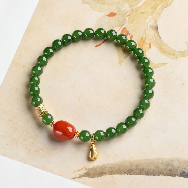 Bracelet Noble Cheval en Jade de Hetian