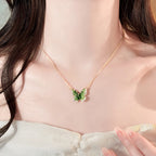 Collier Sakura en jade Hetian