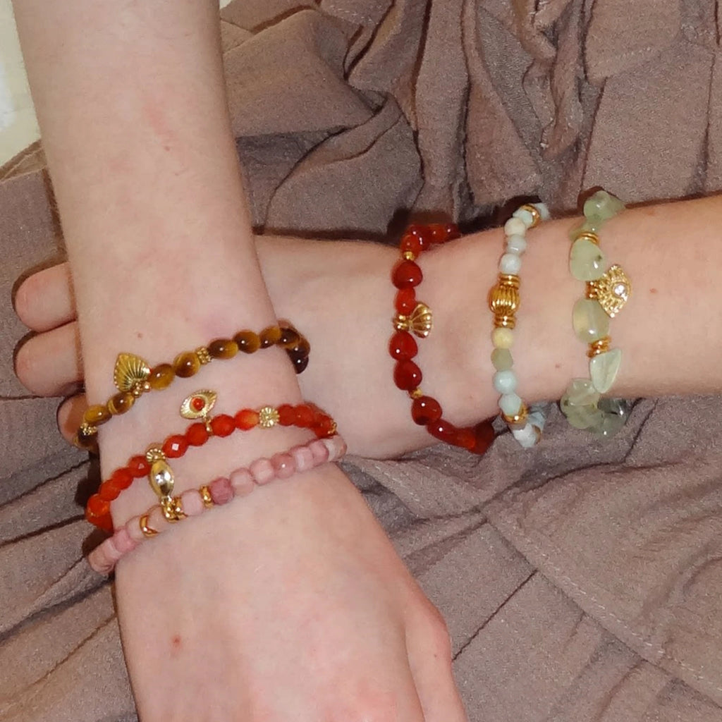 Original Niche-style Beaded Stretch Bracelet - Abundance, Peace and Self-acceptance