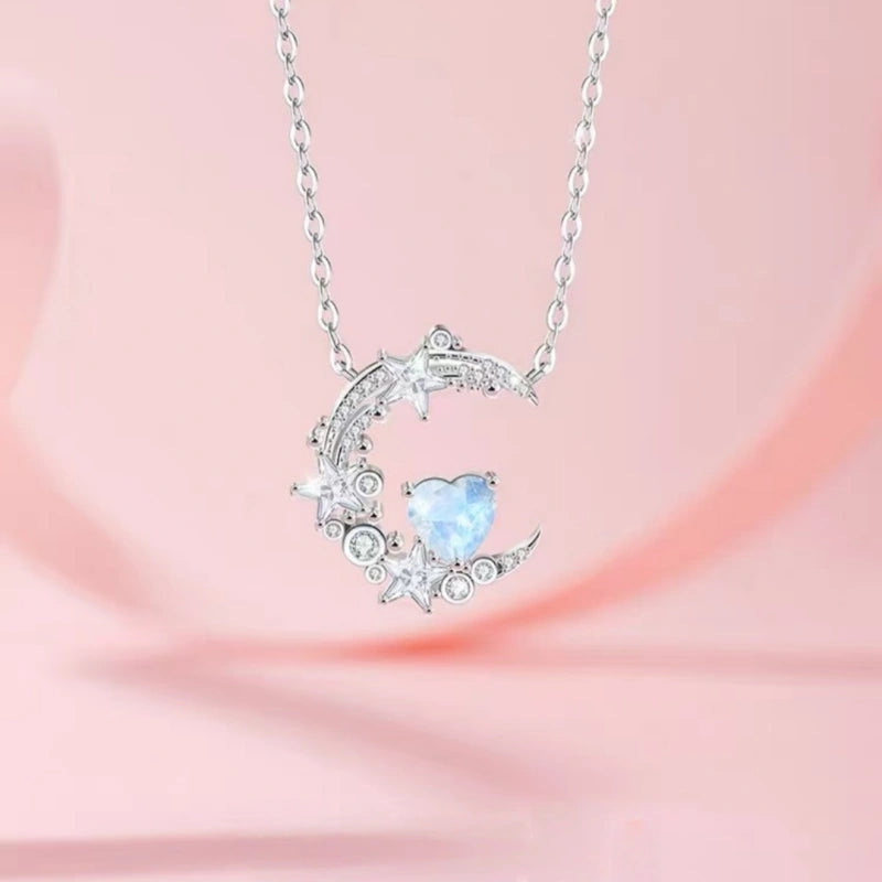 Protective Light Moon & Star Necklace