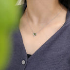 Womens Tiny Mushroom Necklace - Serenity & Protection