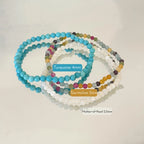 Collier en cristal naturel couronne vintage