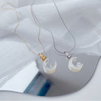Magical Starry Moon Rabbit Necklace — Cute Bunny on Moon Star Pendant
