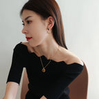 Boucles d'oreilles perles œil de tigre naturel — Cadeau de meilleurs vœux idéal pour maman