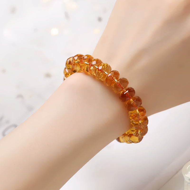 Bracelet en cristaux naturels du chakra du plexus solaire