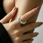 Aquamarine & Pearl Ring - Spiritual Benefits & Positive Energy
