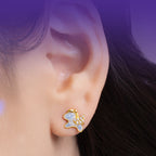 Boucles d'oreilles bouclier de veille