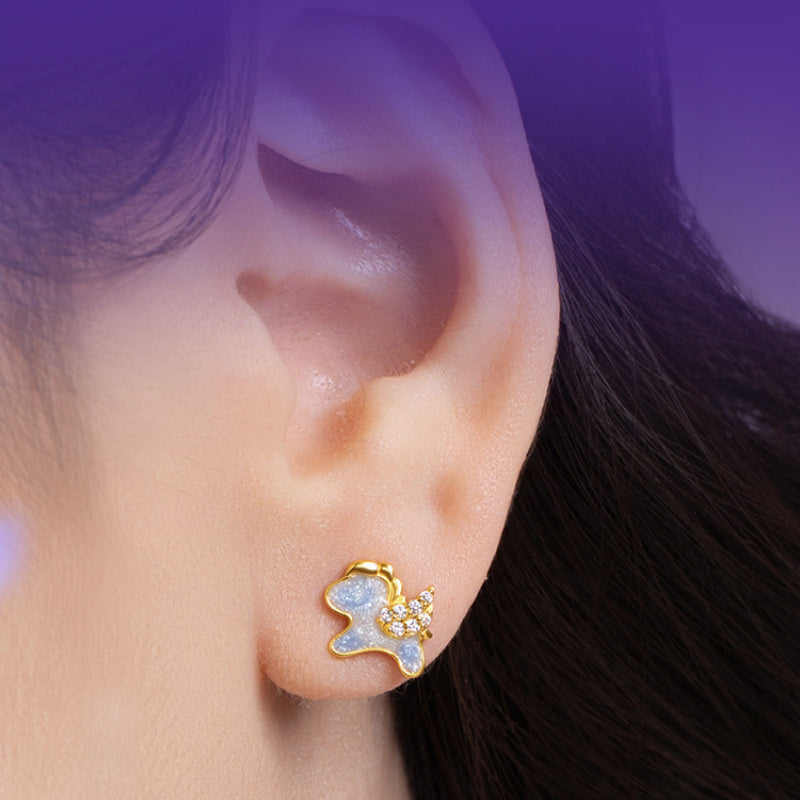 Boucles d'oreilles bouclier de veille