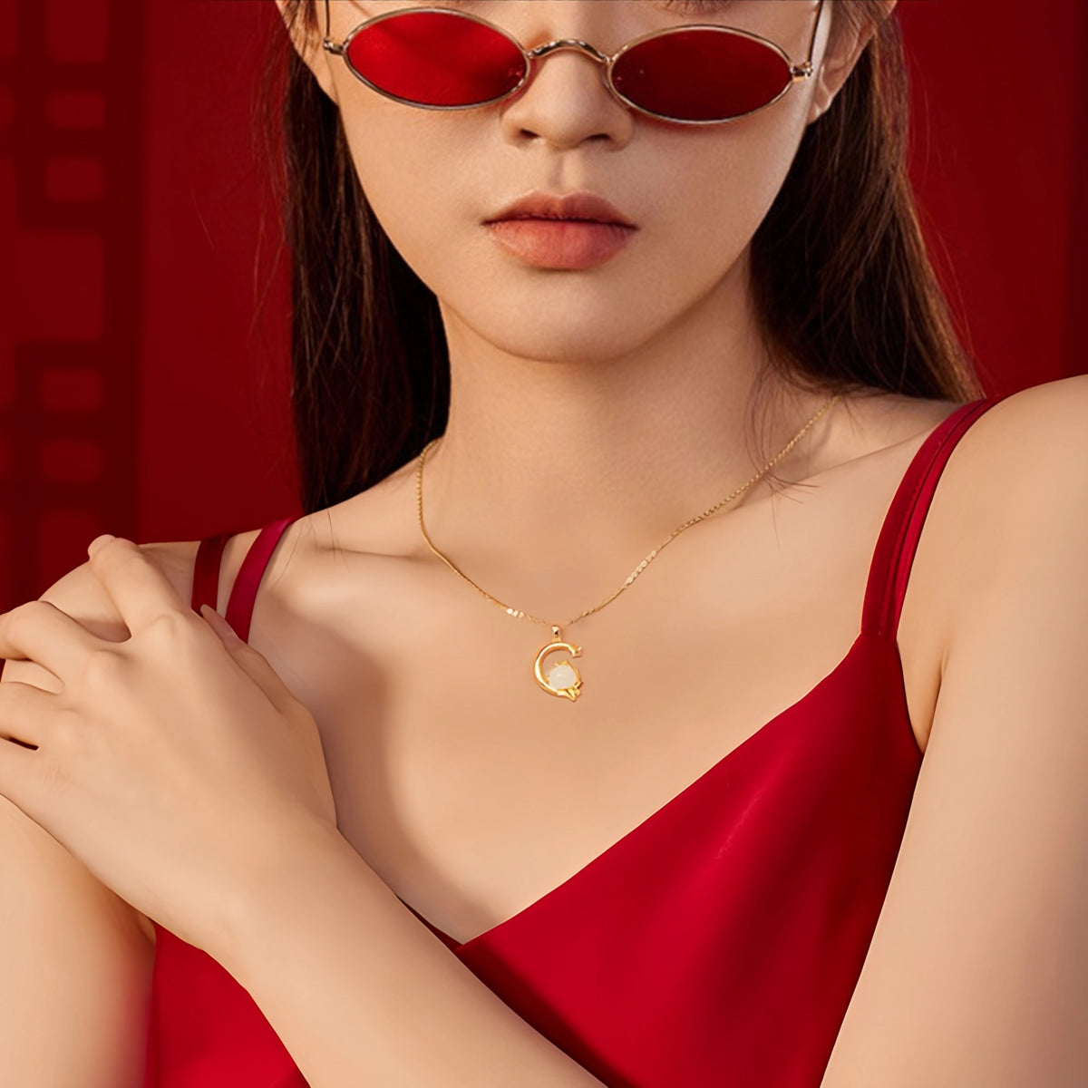 Hetian Jade Chinese Zodiac Necklace - Peace and Blessings All the Time