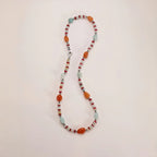 Collier en cristal de quartz clair Pendentif facetté irrégulier