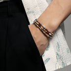 Natural Stone Stackable Bracelet - Balance Mood & Relax Daily Life