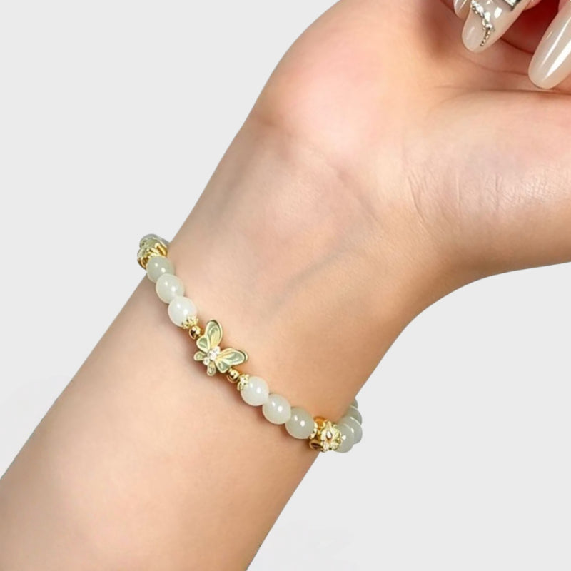 Butterfly Hetian Jade Bracelet
