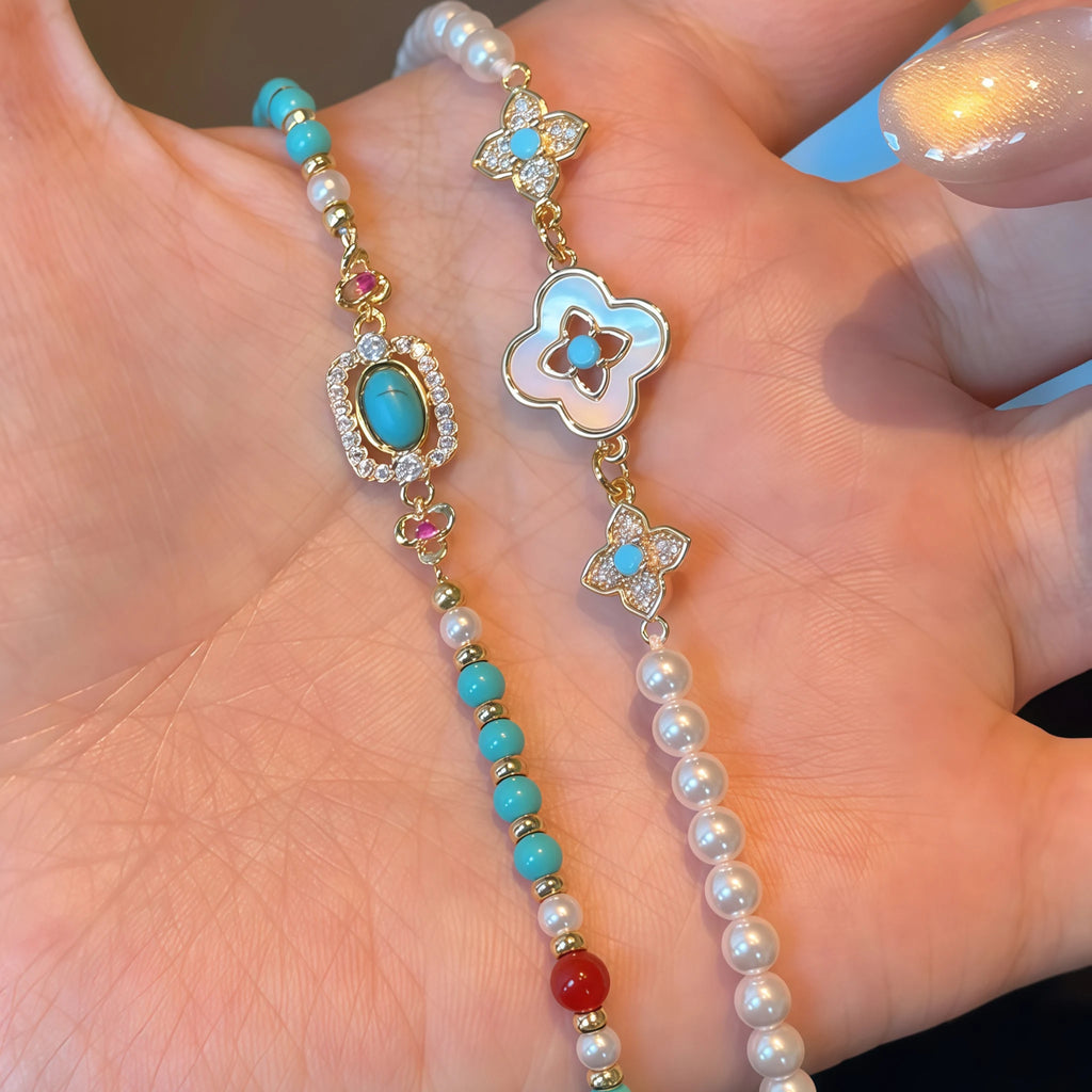 Collier en cristal naturel couronne vintage