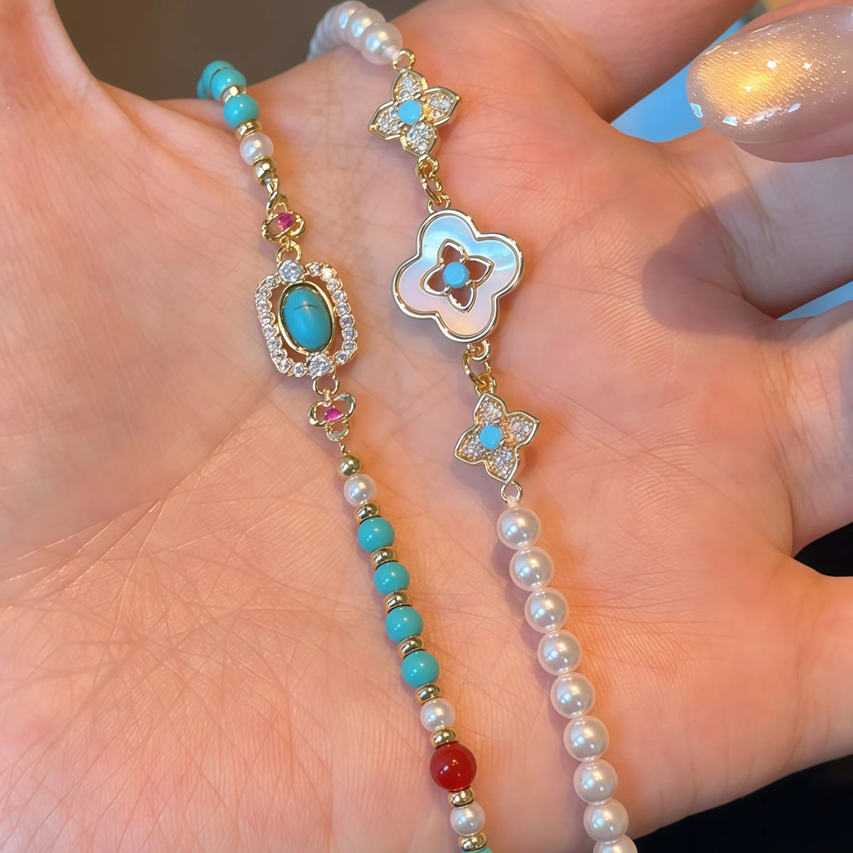 Collier en cristal naturel couronne vintage