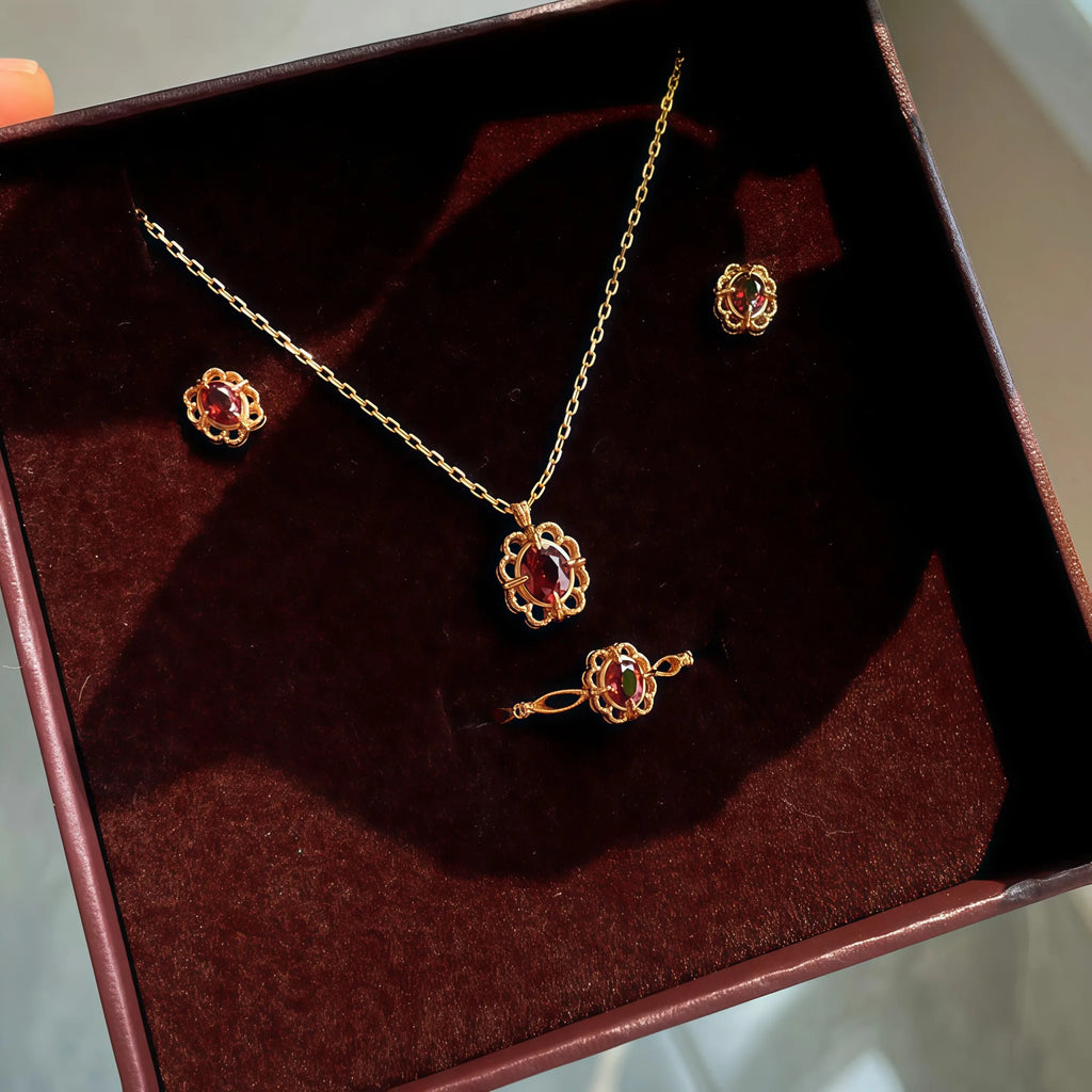 Collier Sakura en jade Hetian